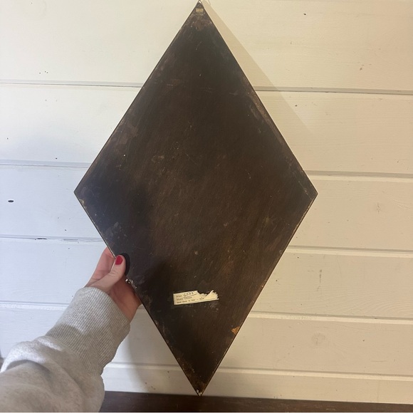 Vintage Florentine Gold Gilded Wood Diamond Wall Plaque | Music Lesson | Italy - Picture 8 of 11